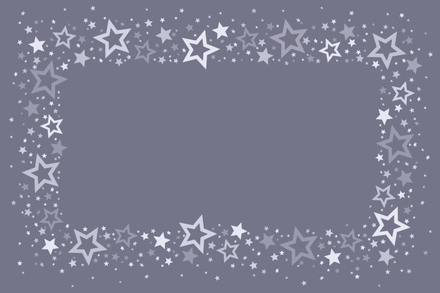 Free vector flat design silver stars background