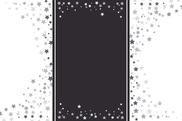 Free vector flat design silver stars background