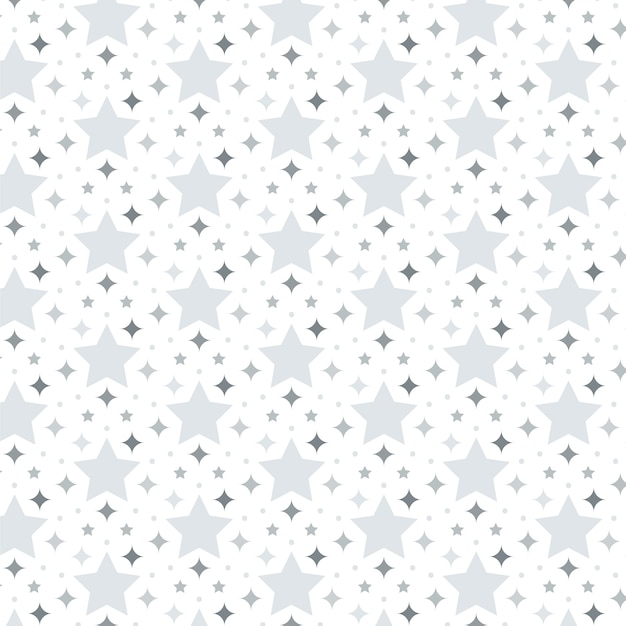 Free vector flat design silver stars pattern design