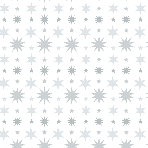 Free vector flat design silver stars pattern design