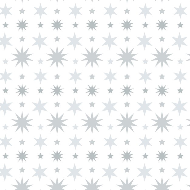 Free Vector flat design silver stars pattern design
