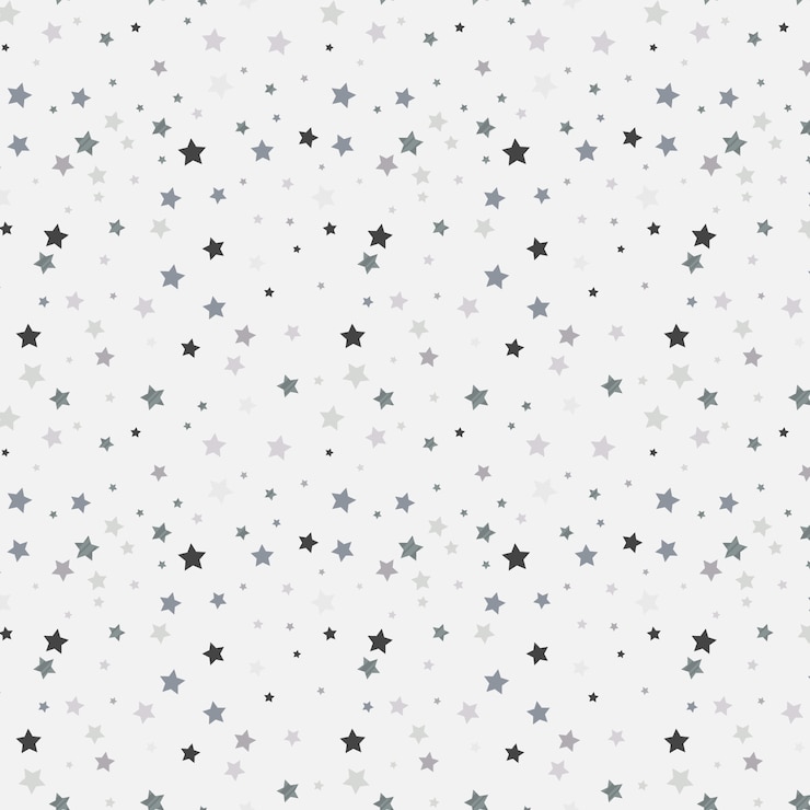 Free Vector flat design silver stars pattern
