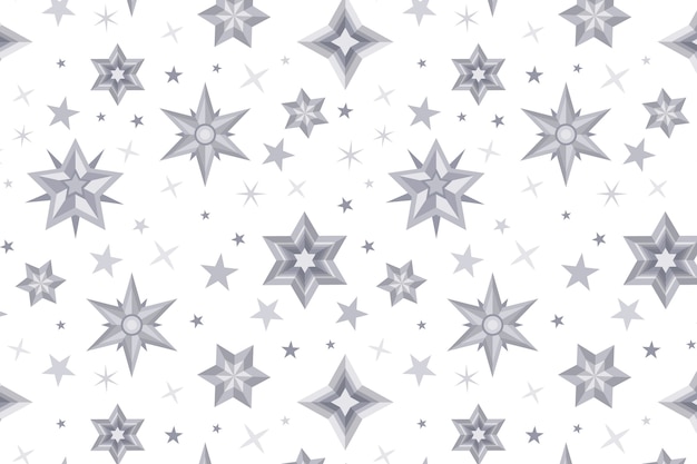 Плоский дизайн серебряных звезд