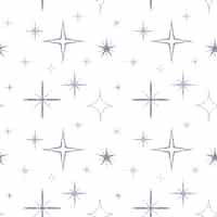 Free vector flat design silver stars pattern