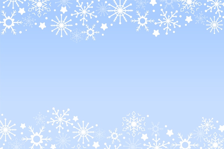 Free Vector flat design snowflake border