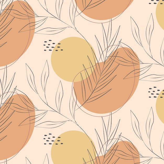 Free vector flat design soft earth tones pattern