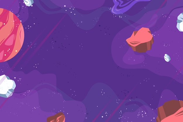 Flat design space background