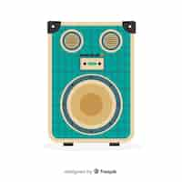 Free vector flat design speaker for music