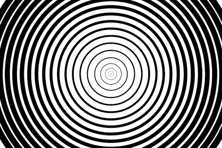 Free Vector flat design spiral circle background