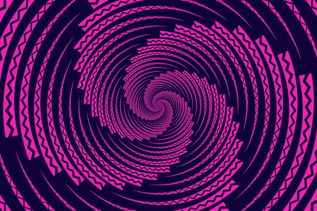 Flat design spiral circle background