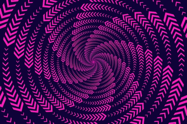 Flat design spiral circle background