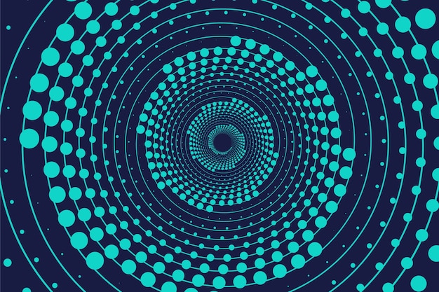 Free vector flat design spiral circle background