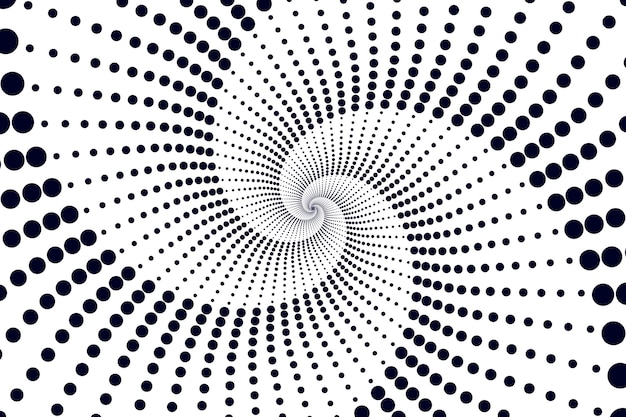 Free vector flat design spiral circle background