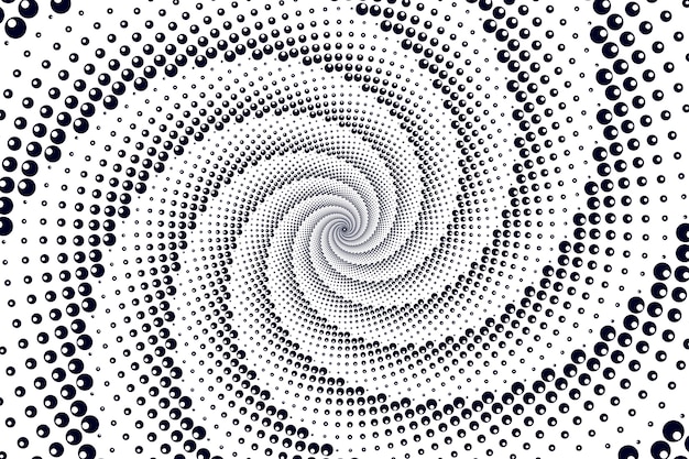 Free vector flat design spiral circle background