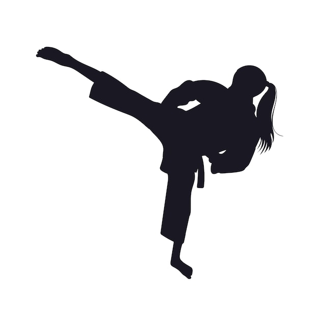 Flat design sport silhouettes