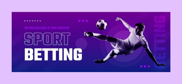 Flat design sports betting template