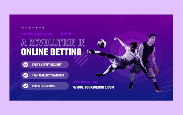 Free vector flat design sports betting template