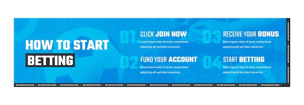 Free vector flat design sports betting twitch banner