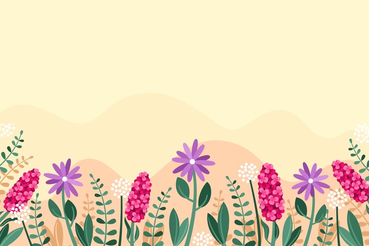 Free Vector flat design spring background concept