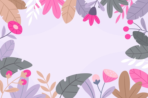 Free vector flat design spring background