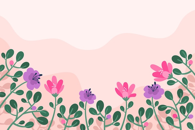 Flat design spring background