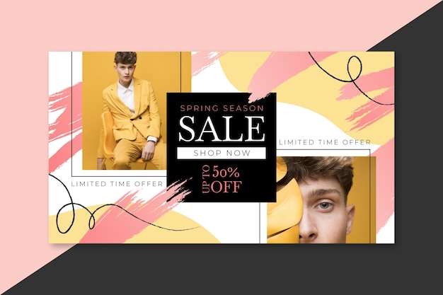 Flat design spring sale