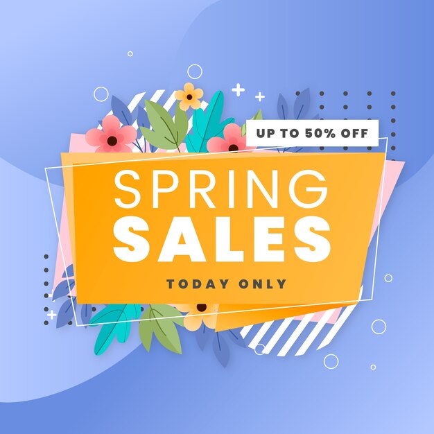 Flat design spring sales today only