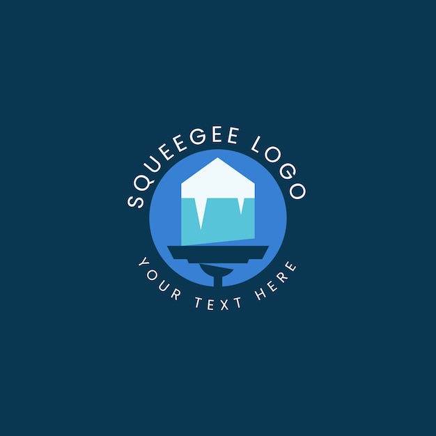 Free vector flat design squeegee logo design