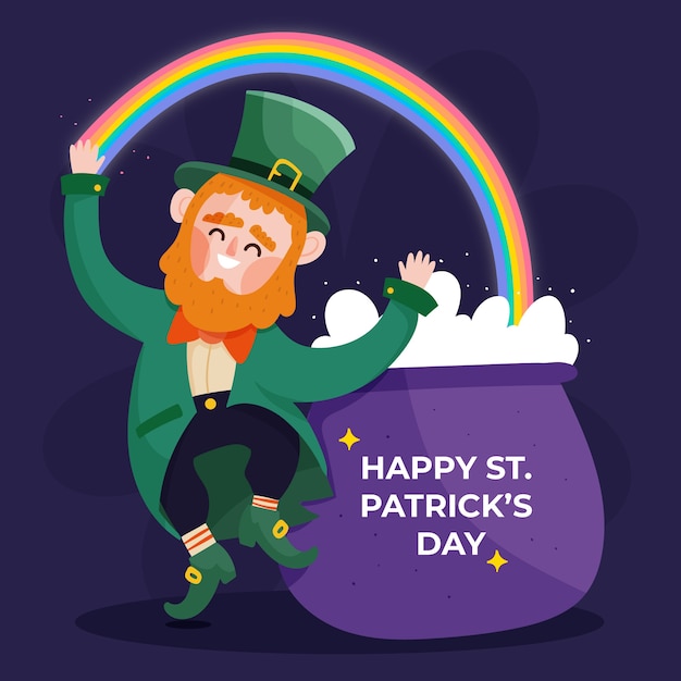 Free vector flat design st. patrick's day event