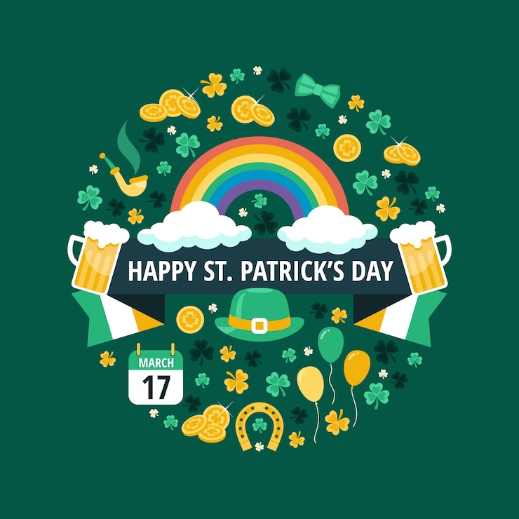 Free Vector flat design st patricks day concept