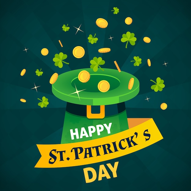 Free vector flat design st patricks day concept