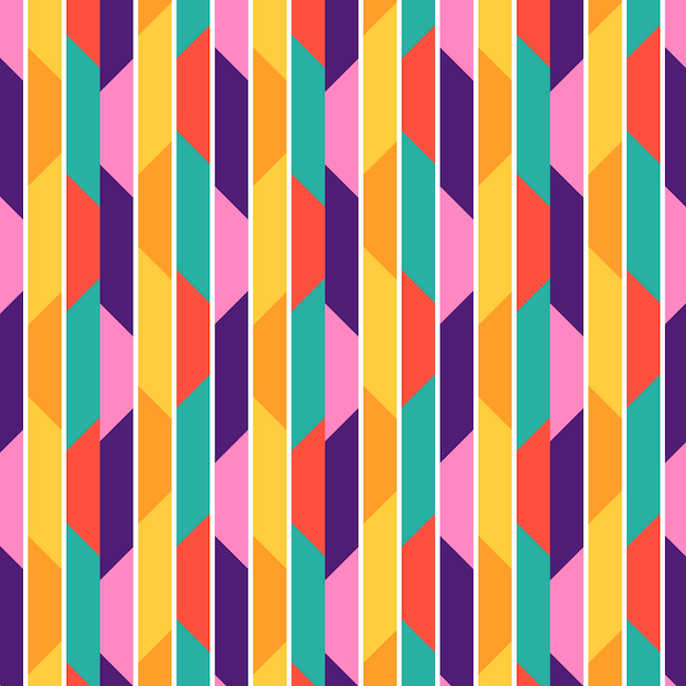 Flat design stripes pattern