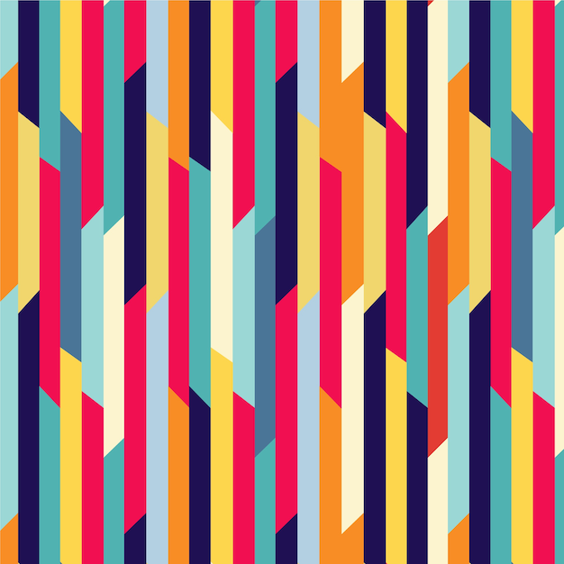 Flat design stripes pattern