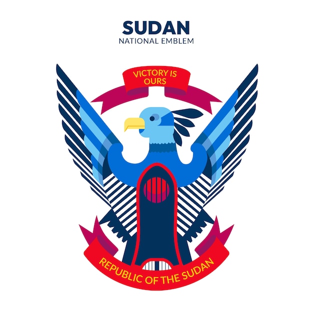 フラットデザインスーダン国章
