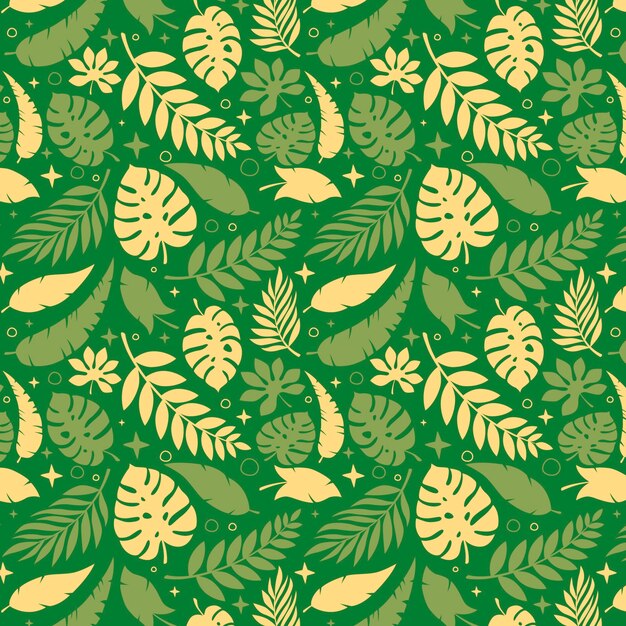 Flat design summer duotone pattern design