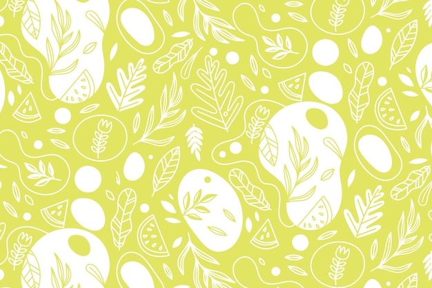 Flat design summer duotone pattern design