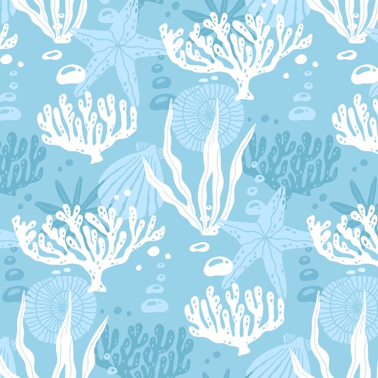 Free Vector flat design summer duotone pattern design