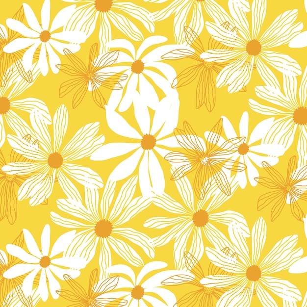 Flat design summer duotone pattern design