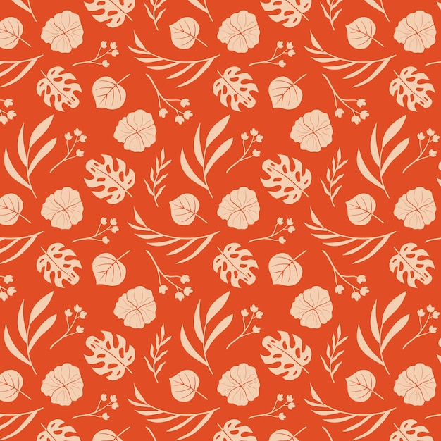 Flat design summer duotone pattern design