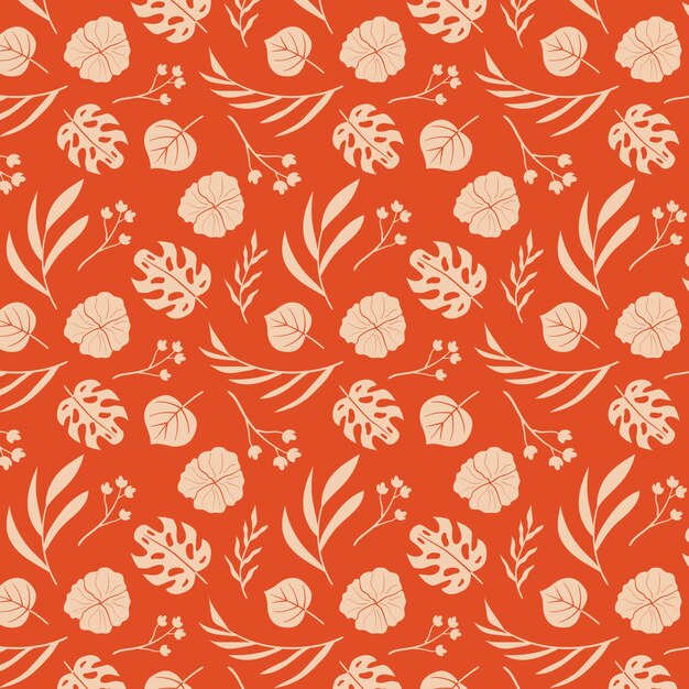 Flat design summer duotone pattern design