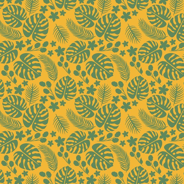 Flat design summer duotone pattern