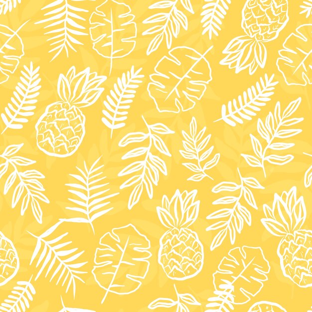 Flat design summer duotone pattern