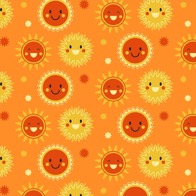 평면 디자인 태양 패턴