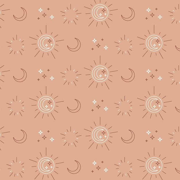 Free vector flat design sun pattern