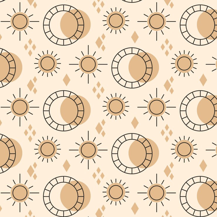 無料Vector フラットなデザインの太陽のパターン