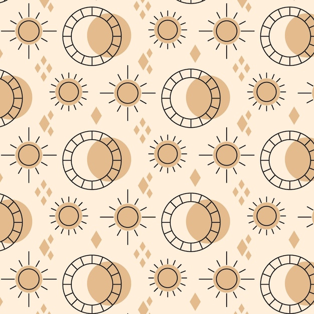 Плоский дизайн солнце шаблон