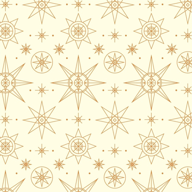 Free vector flat design sun pattern