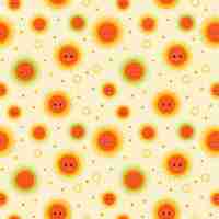 Free vector flat design sun pattern