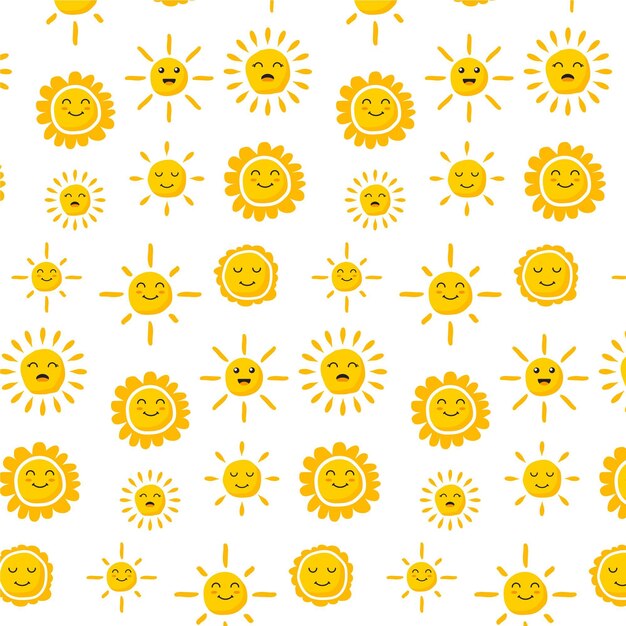 평면 디자인 태양 패턴