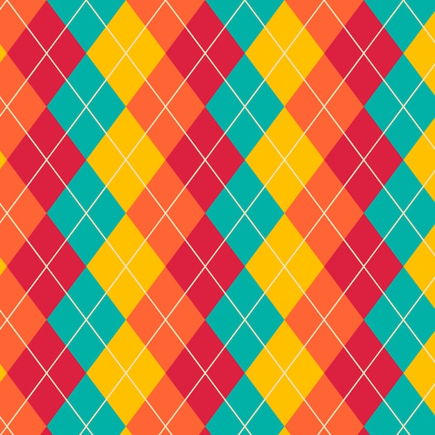 Free vector flat design sweater-like argyle pattern